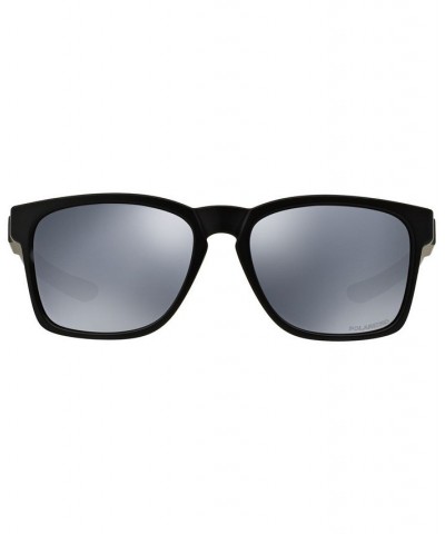 Men's Rectangle Sunglasses OO9272 55 Catalyst Black $21.30 Mens