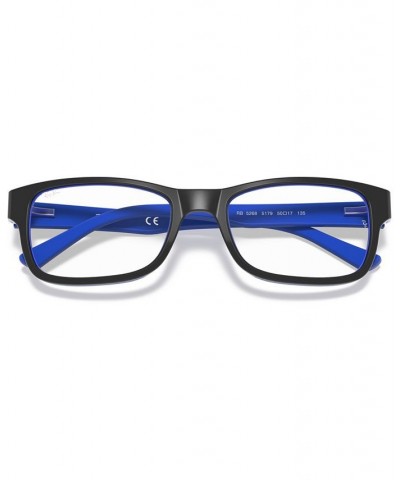 RX5268 Unisex Rectangle Eyeglasses Blue Black $23.10 Unisex