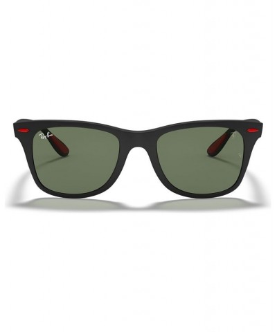 Men's Sunglasses RB4195M Scuderia Ferrari Collection 52 MATTE BLACK/GREEN $73.37 Mens