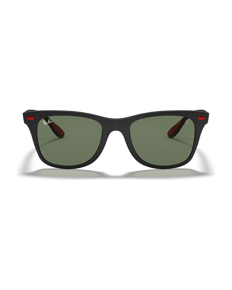 Men's Sunglasses RB4195M Scuderia Ferrari Collection 52 MATTE BLACK/GREEN $73.37 Mens