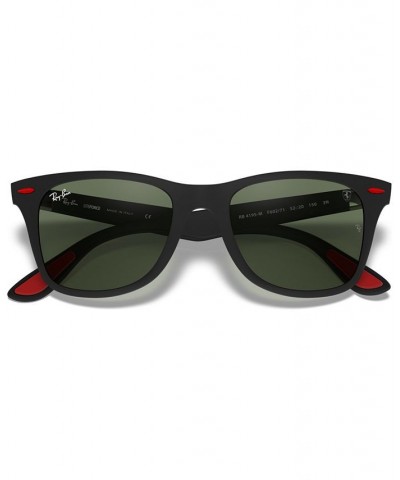 Men's Sunglasses RB4195M Scuderia Ferrari Collection 52 MATTE BLACK/GREEN $73.37 Mens