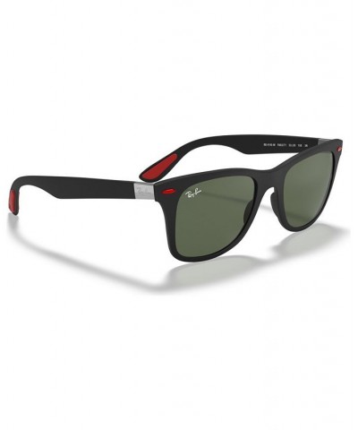 Men's Sunglasses RB4195M Scuderia Ferrari Collection 52 MATTE BLACK/GREEN $73.37 Mens