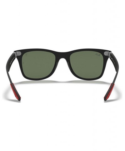 Men's Sunglasses RB4195M Scuderia Ferrari Collection 52 MATTE BLACK/GREEN $73.37 Mens