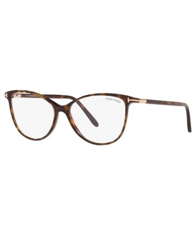 FT5616-BW54052 Unisex Square Eyeglasses Dark Havana $42.60 Unisex