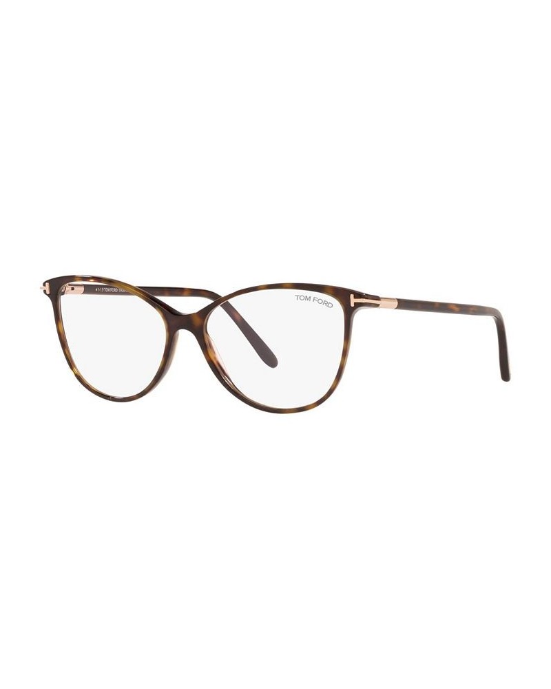 FT5616-BW54052 Unisex Square Eyeglasses Dark Havana $42.60 Unisex