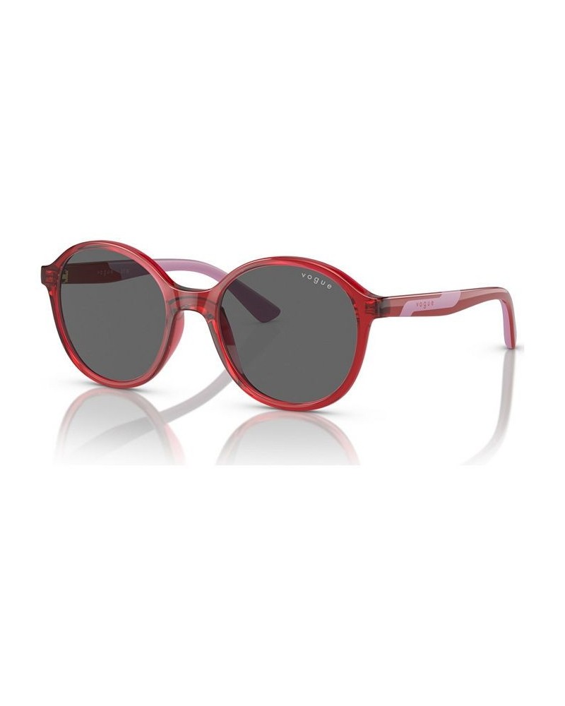 Jr Kids Sunglasses VJ2018 Transparent Dark Red $10.34 Kids