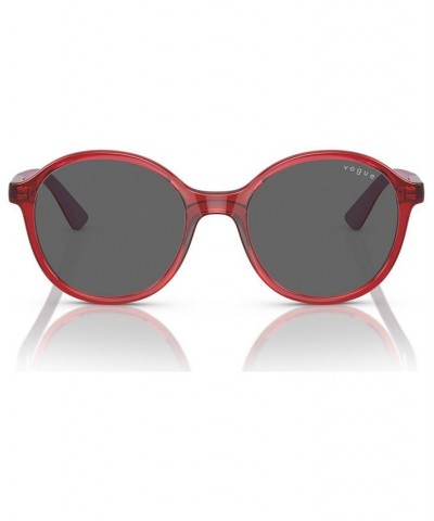 Jr Kids Sunglasses VJ2018 Transparent Dark Red $10.34 Kids