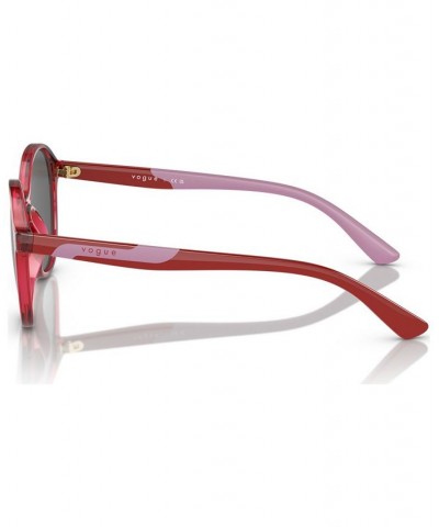 Jr Kids Sunglasses VJ2018 Transparent Dark Red $10.34 Kids