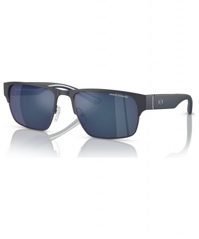 Men's Sunglasses AX2046S57-Z 57 Matte Blue $18.00 Mens