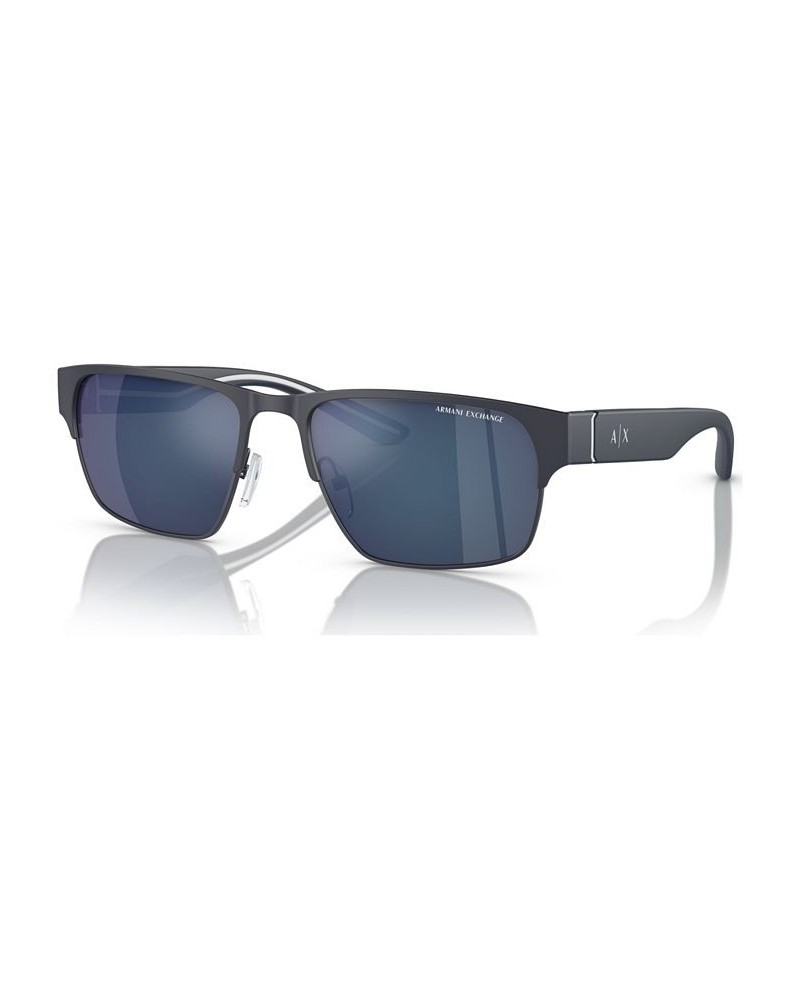 Men's Sunglasses AX2046S57-Z 57 Matte Blue $18.00 Mens