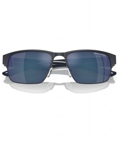 Men's Sunglasses AX2046S57-Z 57 Matte Blue $18.00 Mens