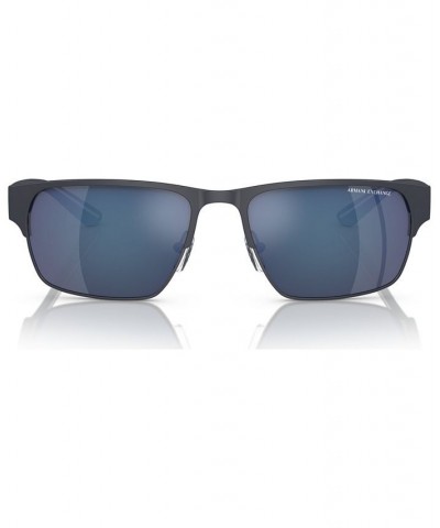 Men's Sunglasses AX2046S57-Z 57 Matte Blue $18.00 Mens