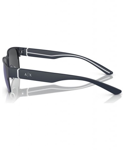 Men's Sunglasses AX2046S57-Z 57 Matte Blue $18.00 Mens