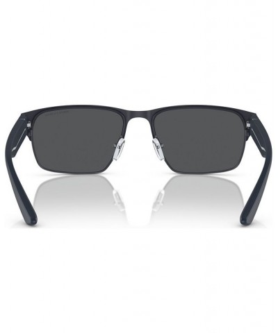 Men's Sunglasses AX2046S57-Z 57 Matte Blue $18.00 Mens