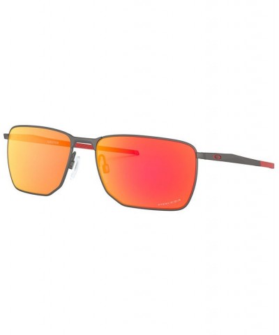 Men's Sunglasses OO4142 MATTE GUNMETAL/PRIZM RUBY $37.80 Mens