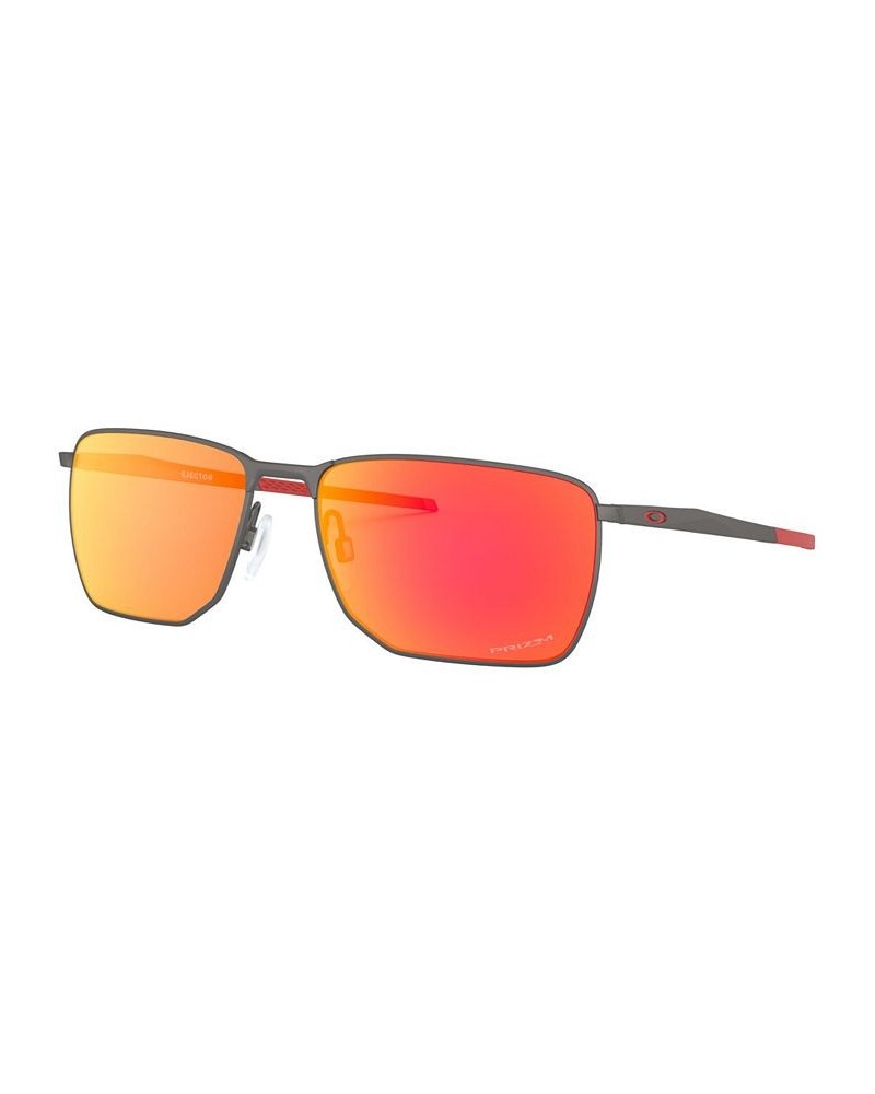 Men's Sunglasses OO4142 MATTE GUNMETAL/PRIZM RUBY $37.80 Mens