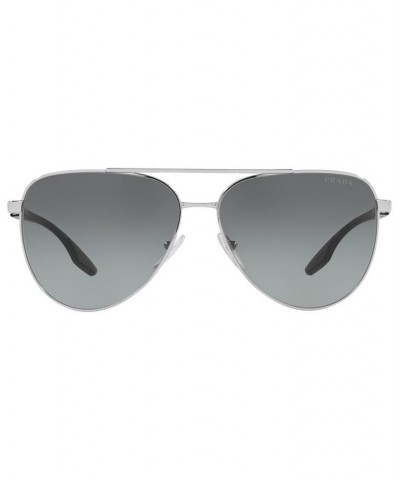 Men's Sunglasses PS 52WS 61 Silver-Tone $67.39 Mens