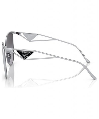 Women's Sunglasses PR 50ZS59-Y Silver Tone $85.51 Womens