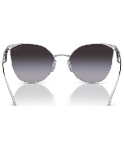 Women's Sunglasses PR 50ZS59-Y Silver Tone $85.51 Womens