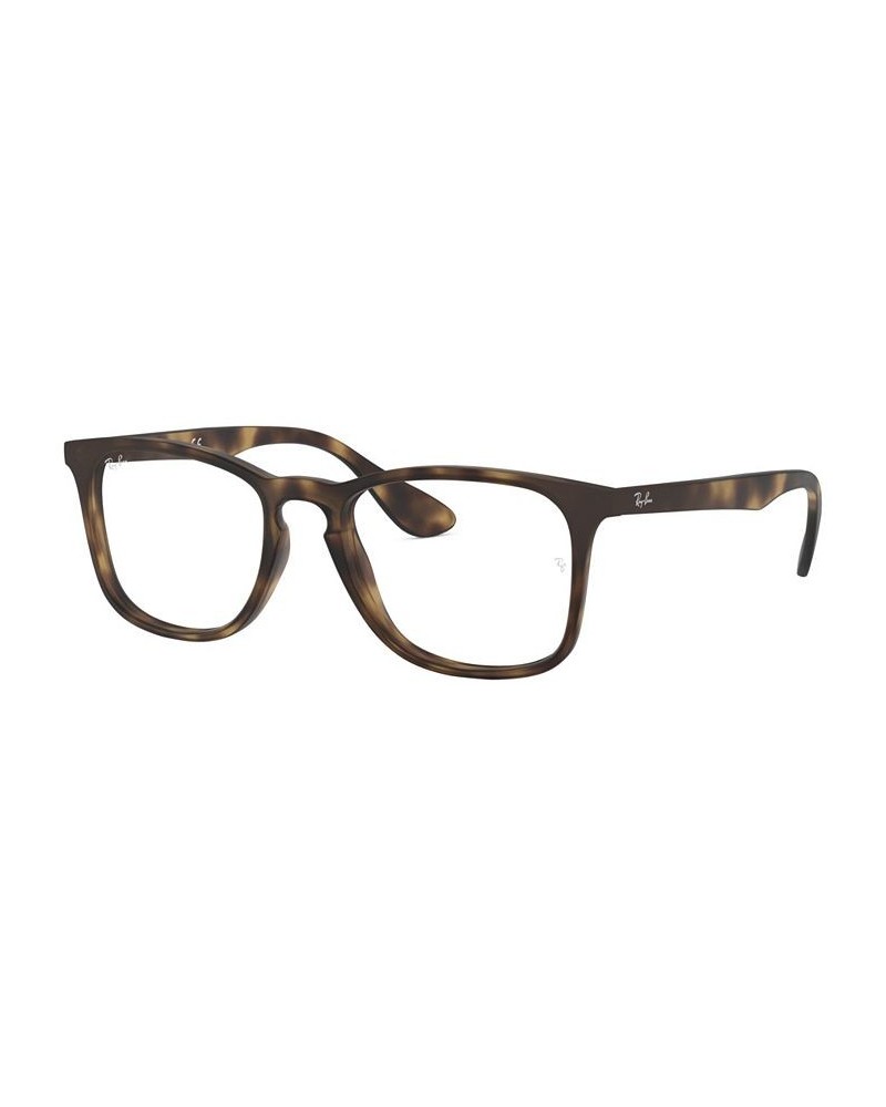 RX7074 Unisex Square Eyeglasses Rubber Dk $36.96 Unisex