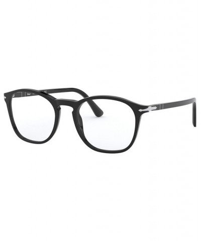 PO3007VM Men's Square Eyeglasses Black $65.78 Mens