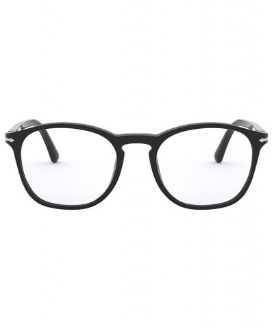 PO3007VM Men's Square Eyeglasses Black $65.78 Mens