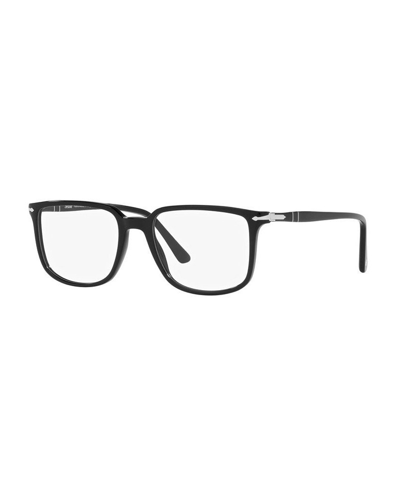 PO3275V Unisex Rectangle Eyeglasses Black $34.32 Unisex