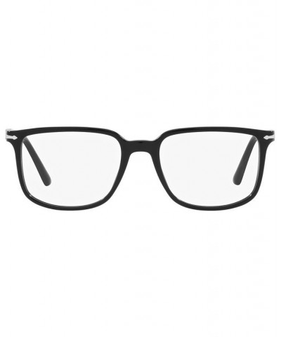 PO3275V Unisex Rectangle Eyeglasses Black $34.32 Unisex