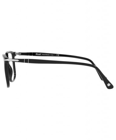 PO3275V Unisex Rectangle Eyeglasses Black $34.32 Unisex