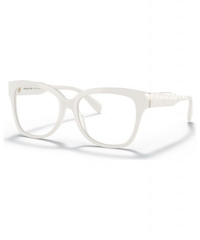 Women's PALAWAN Square Eyeglasses MK409154-O Optic White $21.58 Womens