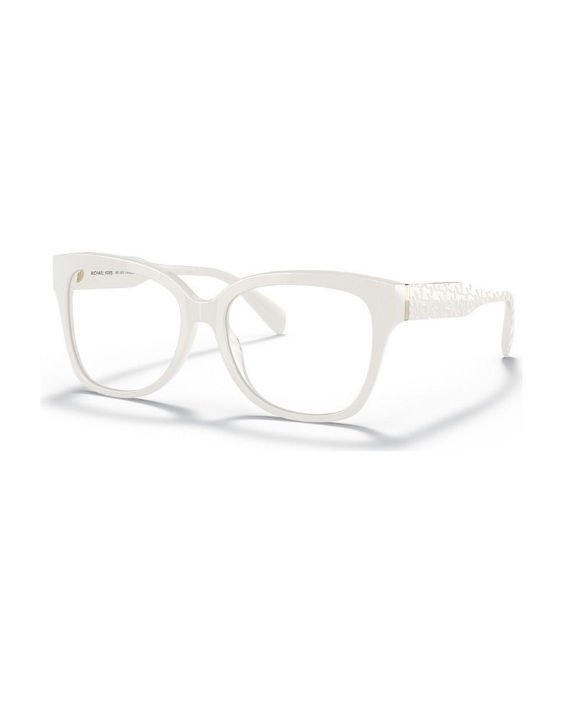 Women's PALAWAN Square Eyeglasses MK409154-O Optic White $21.58 Womens