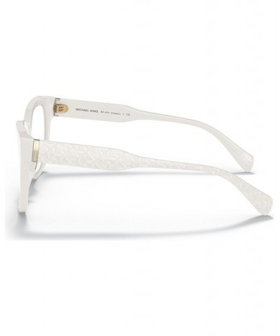 Women's PALAWAN Square Eyeglasses MK409154-O Optic White $21.58 Womens