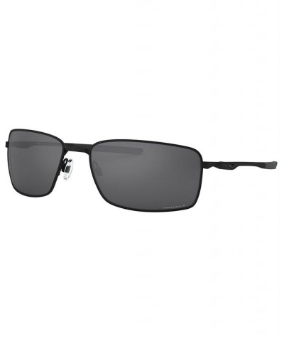 Square Wire Polarized Sunglasses OO4075 60 Matte Black $30.00 Unisex