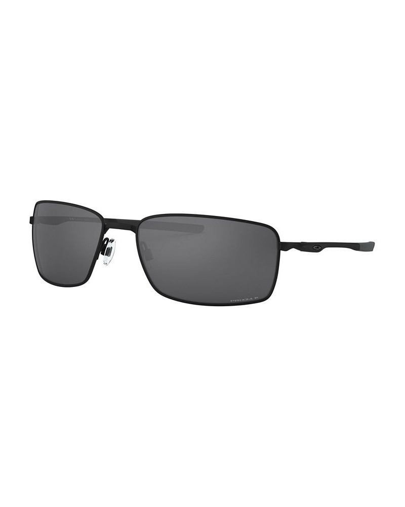 Square Wire Polarized Sunglasses OO4075 60 Matte Black $30.00 Unisex