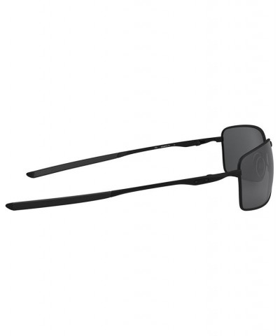 Square Wire Polarized Sunglasses OO4075 60 Matte Black $30.00 Unisex