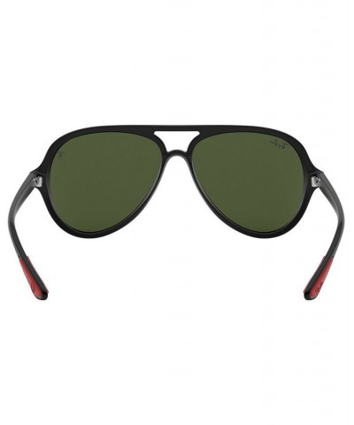 Unisex Sunglasses RB4125M Scuderia Ferrari Collection 57 MATTE BLACK/LIGHT GREEN MIRROR SILVER $63.00 Unisex