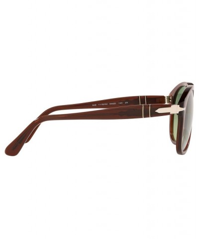 Men's Sunglasses PO0649 TRASPARENT BROWN/GRADIENT GREEN $75.11 Mens