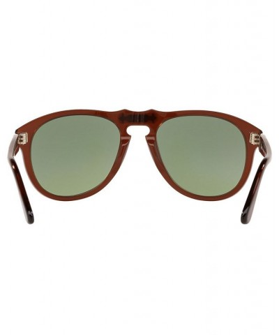 Men's Sunglasses PO0649 TRASPARENT BROWN/GRADIENT GREEN $75.11 Mens