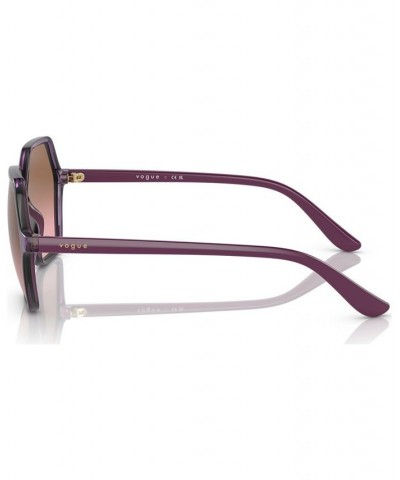 Women's Sunglasses VO5361S55-Y Transparent Violet $17.02 Womens