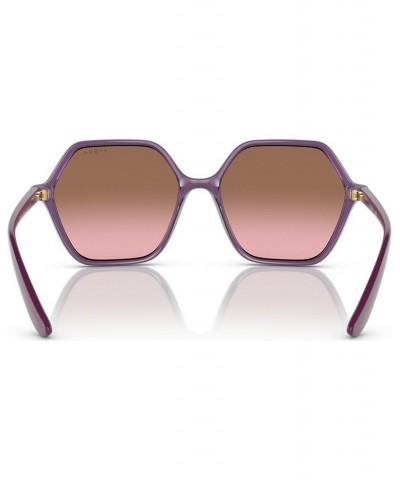 Women's Sunglasses VO5361S55-Y Transparent Violet $17.02 Womens