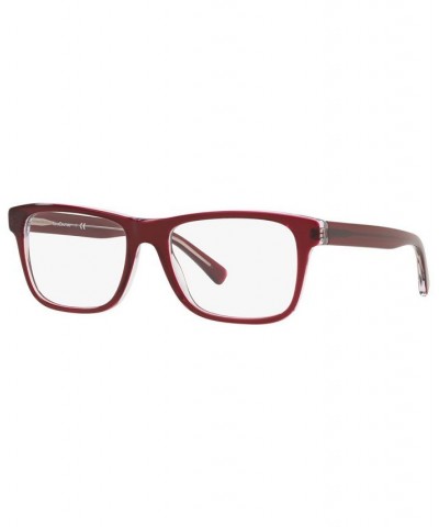 EC2002 Unisex Square Eyeglasses Red $15.20 Unisex