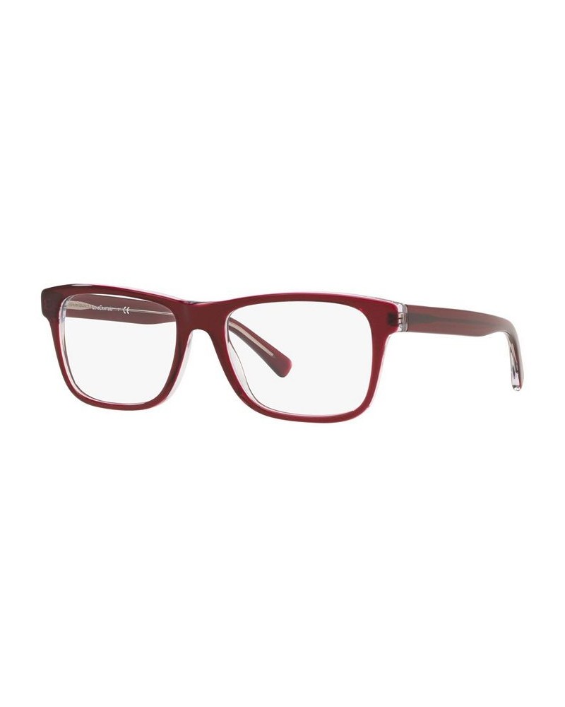 EC2002 Unisex Square Eyeglasses Red $15.20 Unisex