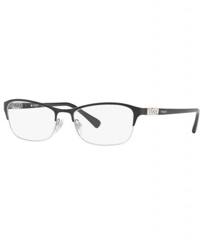 VO4057B Women's Rectangle Eyeglasses Silver Blk $47.27 Womens