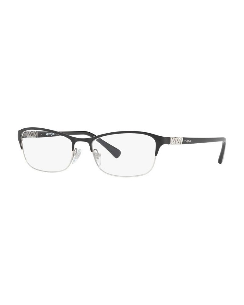 VO4057B Women's Rectangle Eyeglasses Silver Blk $47.27 Womens