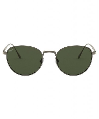 Men's Sunglasses PO5002ST PEWTER/GREEN $54.60 Mens