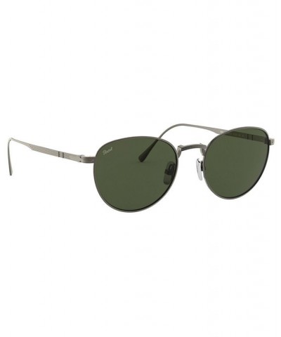 Men's Sunglasses PO5002ST PEWTER/GREEN $54.60 Mens