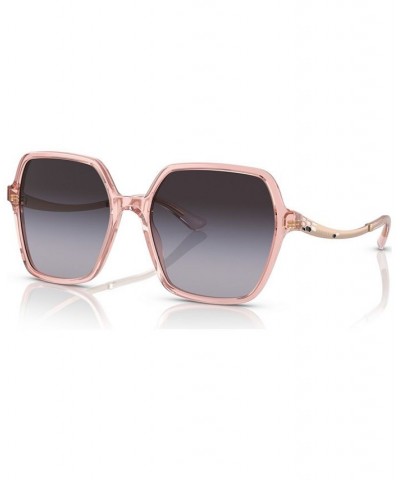 Women's Sunglasses BV825256-Y Transparent Rose $122.25 Womens