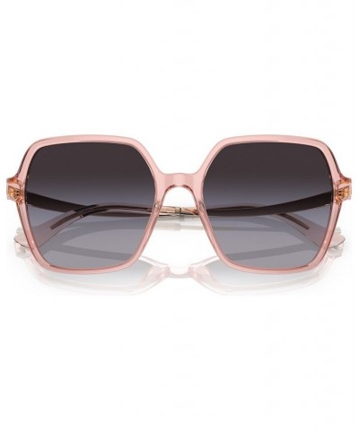 Women's Sunglasses BV825256-Y Transparent Rose $122.25 Womens