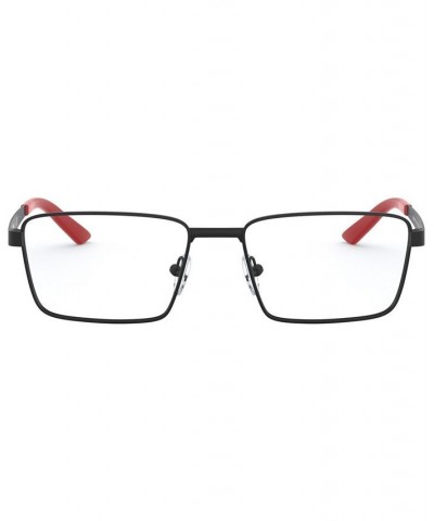 AN6123 Men's Rectangle Eyeglasses Black $16.20 Mens