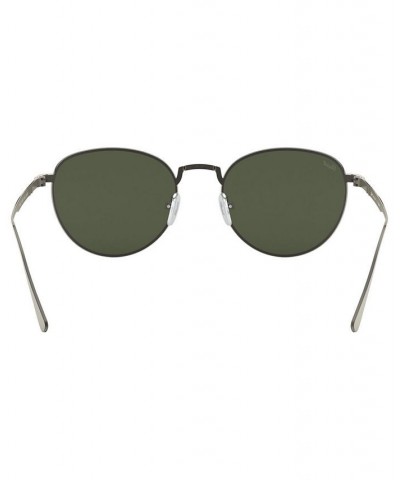 Men's Sunglasses PO5002ST PEWTER/GREEN $54.60 Mens